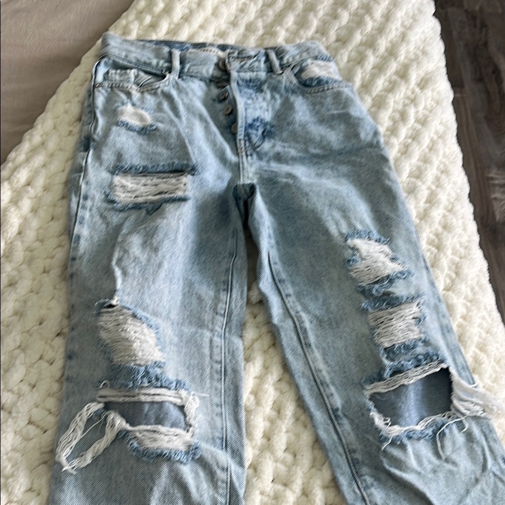 Pacsun high rise straight jeans 23